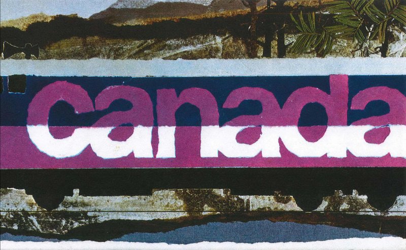 A preview of a brochure, with "Canada" written in bold letters.