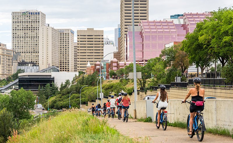 Downtown bike tour