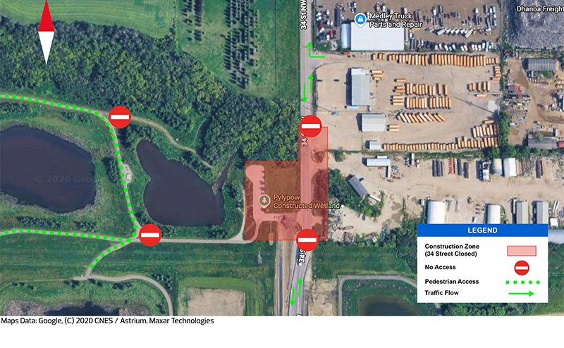 Fulton Creek Culvert Replacement project construction map