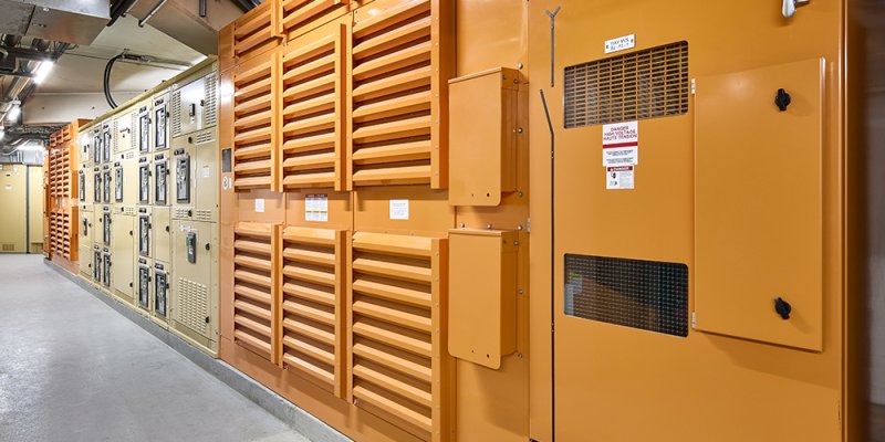 Photo - New Expo building electrical systems were installed as part of the project.  