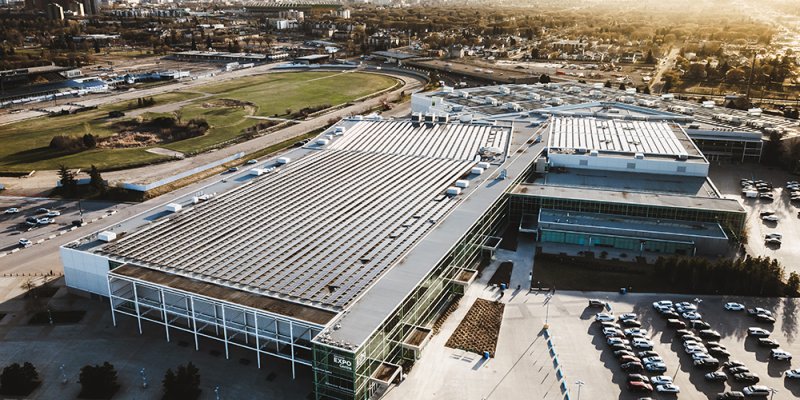 Aerial Photo - EXPO Centre Solar Photovoltaic Array 